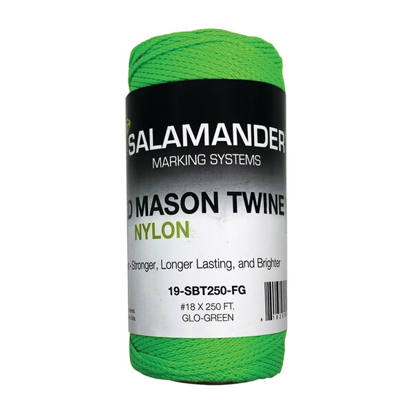 Sitepro Braided Twine, Flo Green, 250ft, 12PK 19-SBT250-FG - main